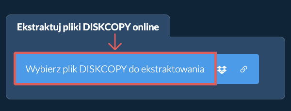 Ekstraktuj pliki DISKCOPY online