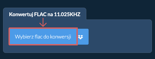 Wybierz flac do konwersji