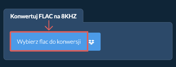 Wybierz flac do konwersji