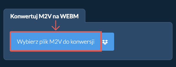 Konwertuj M2V na WEBM