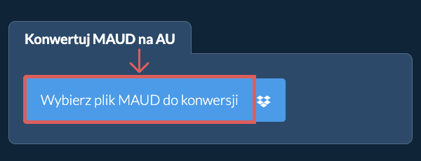 Konwertuj MAUD na AU