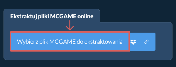 Ekstraktuj pliki MCGAME online