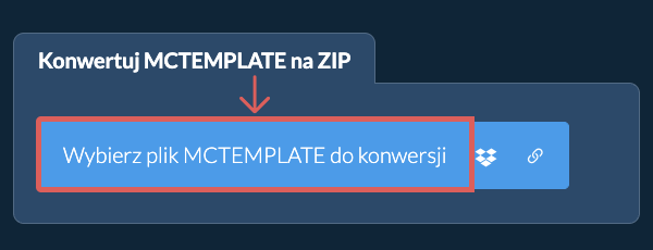 Konwertuj MCTEMPLATE na ZIP