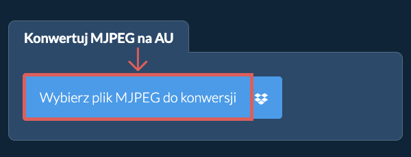 Konwertuj MJPEG na AU
