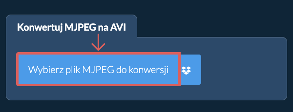 Konwertuj MJPEG na AVI