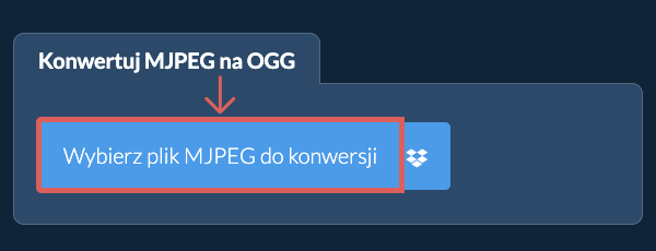 Konwertuj MJPEG na OGG