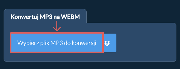 Konwertuj MP3 na WEBM