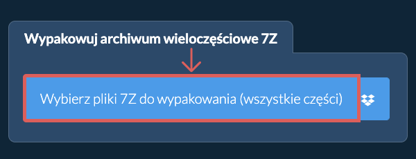 Ekstraktuj pliki 7Z online