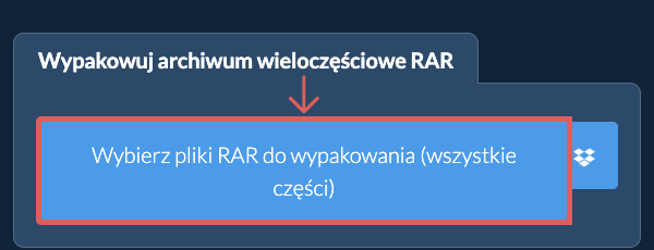 Ekstraktuj pliki RAR online