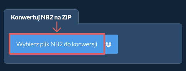 Konwertuj NB2 na ZIP