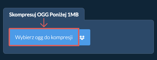 Skompresuj ogg Poniżej 1MB