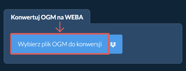 Konwertuj OGM na WEBA