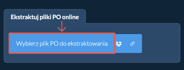 Ekstraktuj pliki PO online