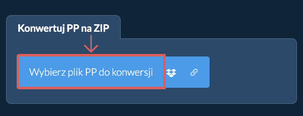 Konwertuj PP na ZIP