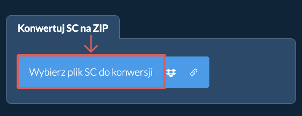 Konwertuj SC na ZIP
