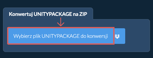Konwertuj UNITYPACKAGE na ZIP
