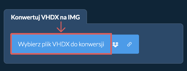 Konwertuj VHDX na IMG