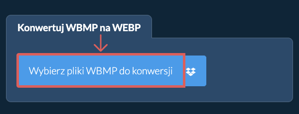 Konwertuj WBMP na WEBP