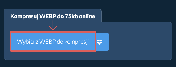 Kompresuj WEBP do 75kb online