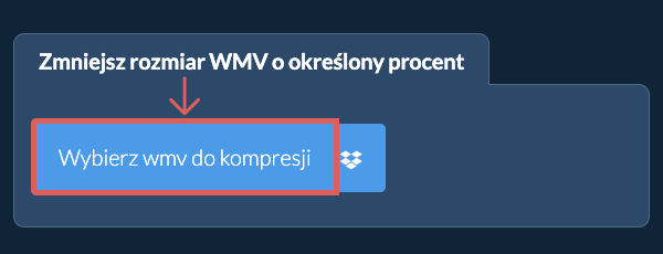 Zmniejsz rozmiar wmv o określony procent