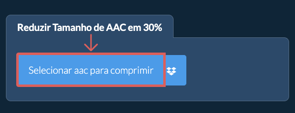 Reduzir Tamanho de aac em 30%