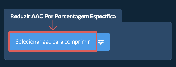 Reduzir Tamanho de aac em uma porcentagem específica