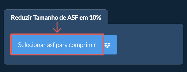 Reduzir Tamanho de asf em 10%