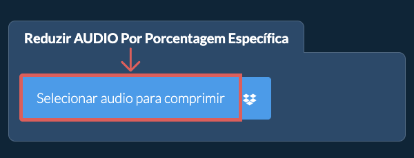 Reduzir Tamanho de audio em uma porcentagem específica