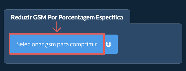 Reduzir Tamanho de gsm em uma porcentagem específica
