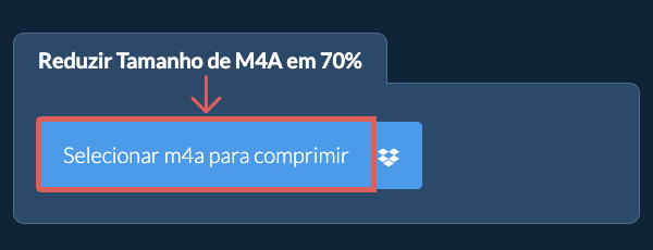 Reduzir Tamanho de m4a em 70%