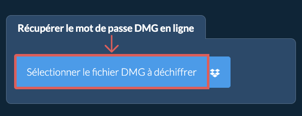 Récupérer le mot de passe DMG en ligne