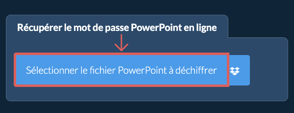 Récupérer le mot de passe PowerPoint en ligne