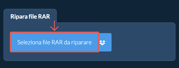 Ripara file RAR