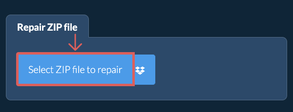 Repair ZIP file