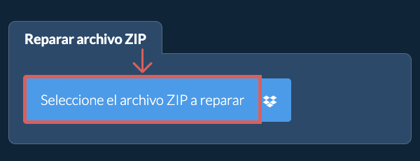 Reparar archivo ZIP