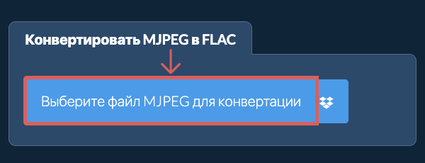 Конвертировать MJPEG в FLAC