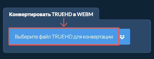 Конвертировать TRUEHD в WEBM