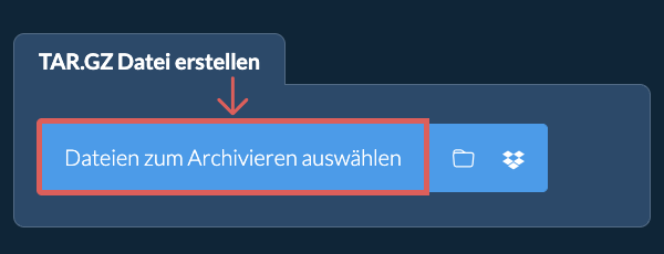 1. TAR.GZ Datei erstellen