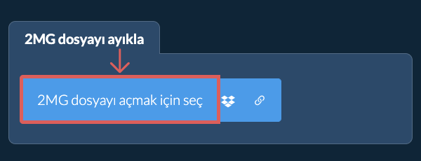 2MG dosyayı ayıkla