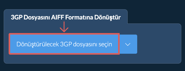 3GP Dosyasını AIFF Formatına Dönüştür