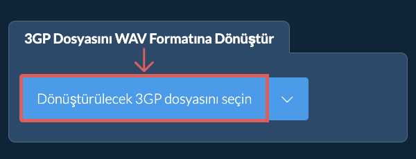 3GP Dosyasını WAV Formatına Dönüştür