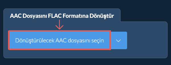 AAC Dosyasını FLAC Formatına Dönüştür