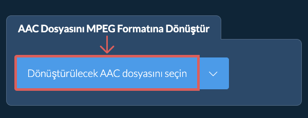 AAC Dosyasını MPEG Formatına Dönüştür