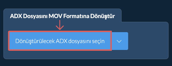 ADX Dosyasını MOV Formatına Dönüştür