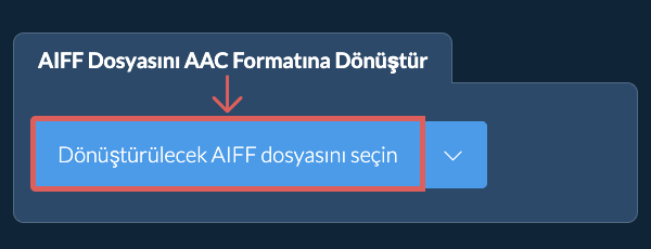 AIFF Dosyasını AAC Formatına Dönüştür