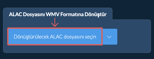 ALAC Dosyasını WMV Formatına Dönüştür