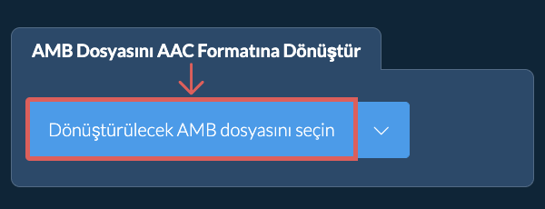 AMB Dosyasını AAC Formatına Dönüştür