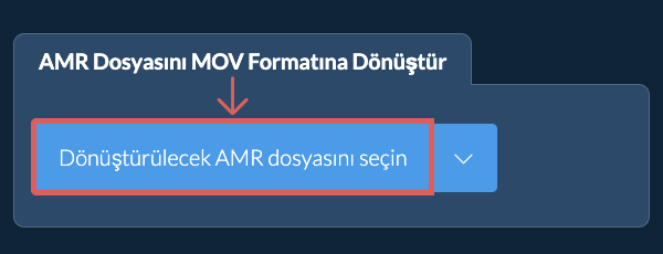 AMR Dosyasını MOV Formatına Dönüştür