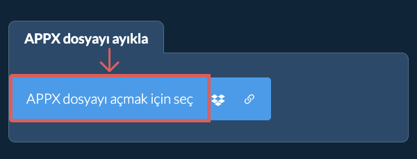 APPX dosyayı ayıkla