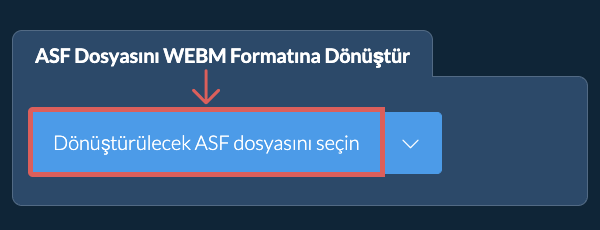 ASF Dosyasını WEBM Formatına Dönüştür